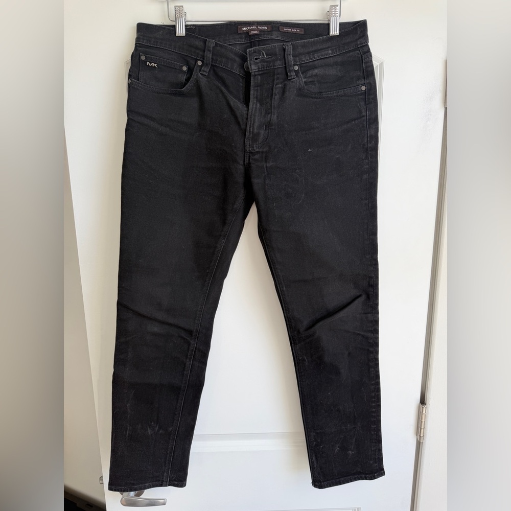 Michael Kors Men's Slim Black Jeans